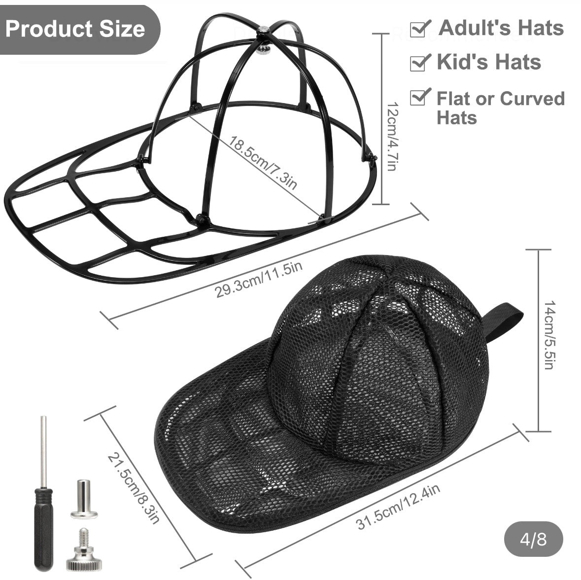 The "CapSaver!" All-in-One Hat Washer
